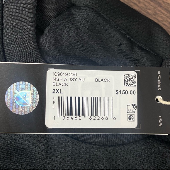 Adidas MLS Nashville Johnny Cash Authentic Black Jersey IC9619 Men’s Sz - Picture 6 of 9